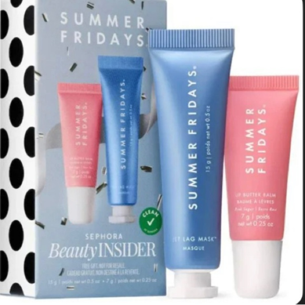 Summer Fridays Jet Lag Mask and Lip Butter Balm Set